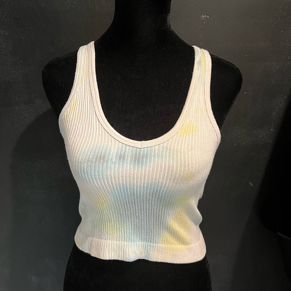 Urban Outfitters Out from Under Ribbed Tie Dye Crop Tank Top
